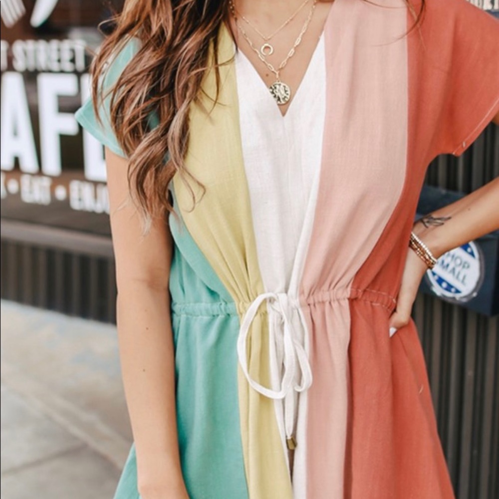 Romper - Rainbow stripped